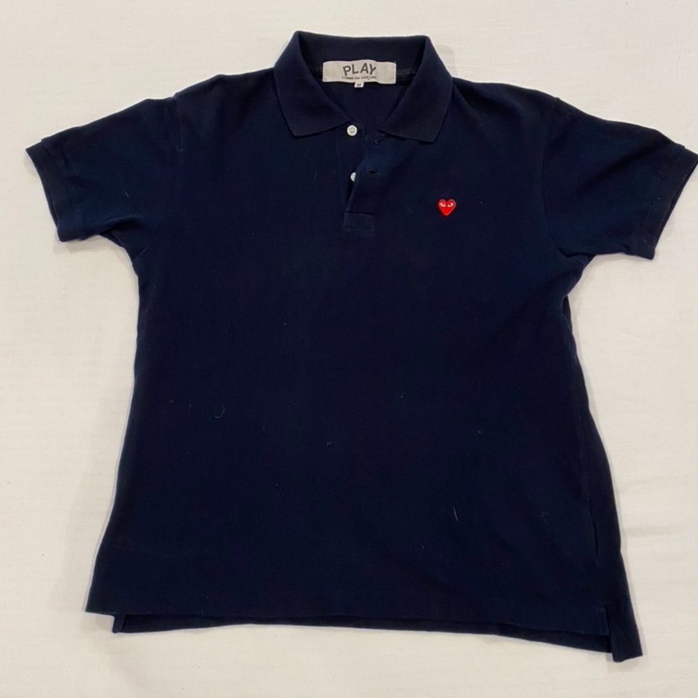 Comme Des Garcons PLAY polo - Navy